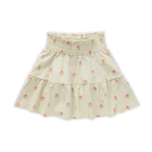 1177-SMOCK SKIRT ICE CREAM PRINT