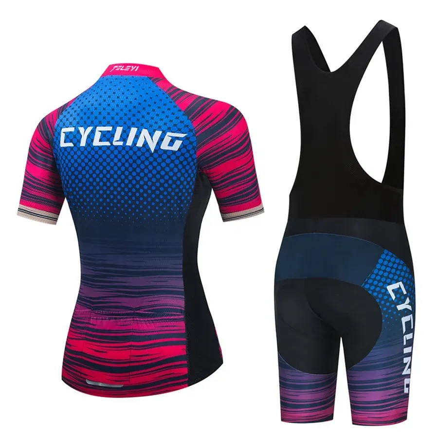 2023 Team Bike Cycling Suit Set Ropa Ciclismo Mountain Bike Bike Riding Women's Road Bike Uniforme Bike Set Ropa