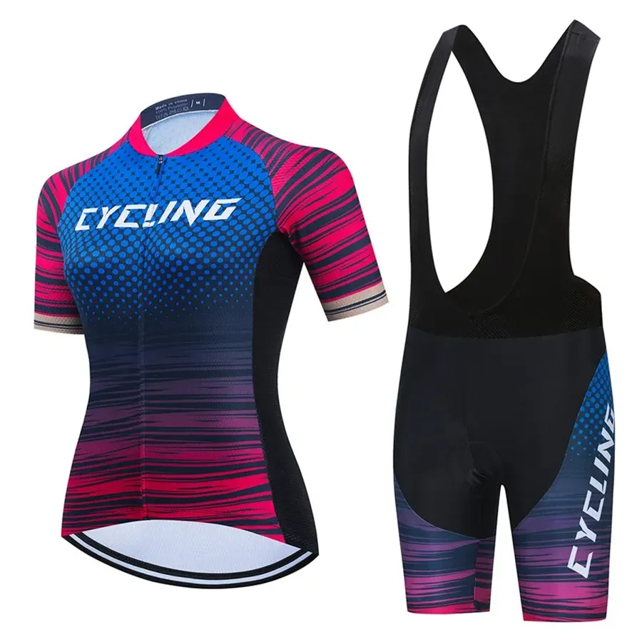 2023 Team Bike Cycling Suit Set Ropa Ciclismo Mountain Bike Bike Riding Women's Road Bike Uniforme Bike Set Ropa