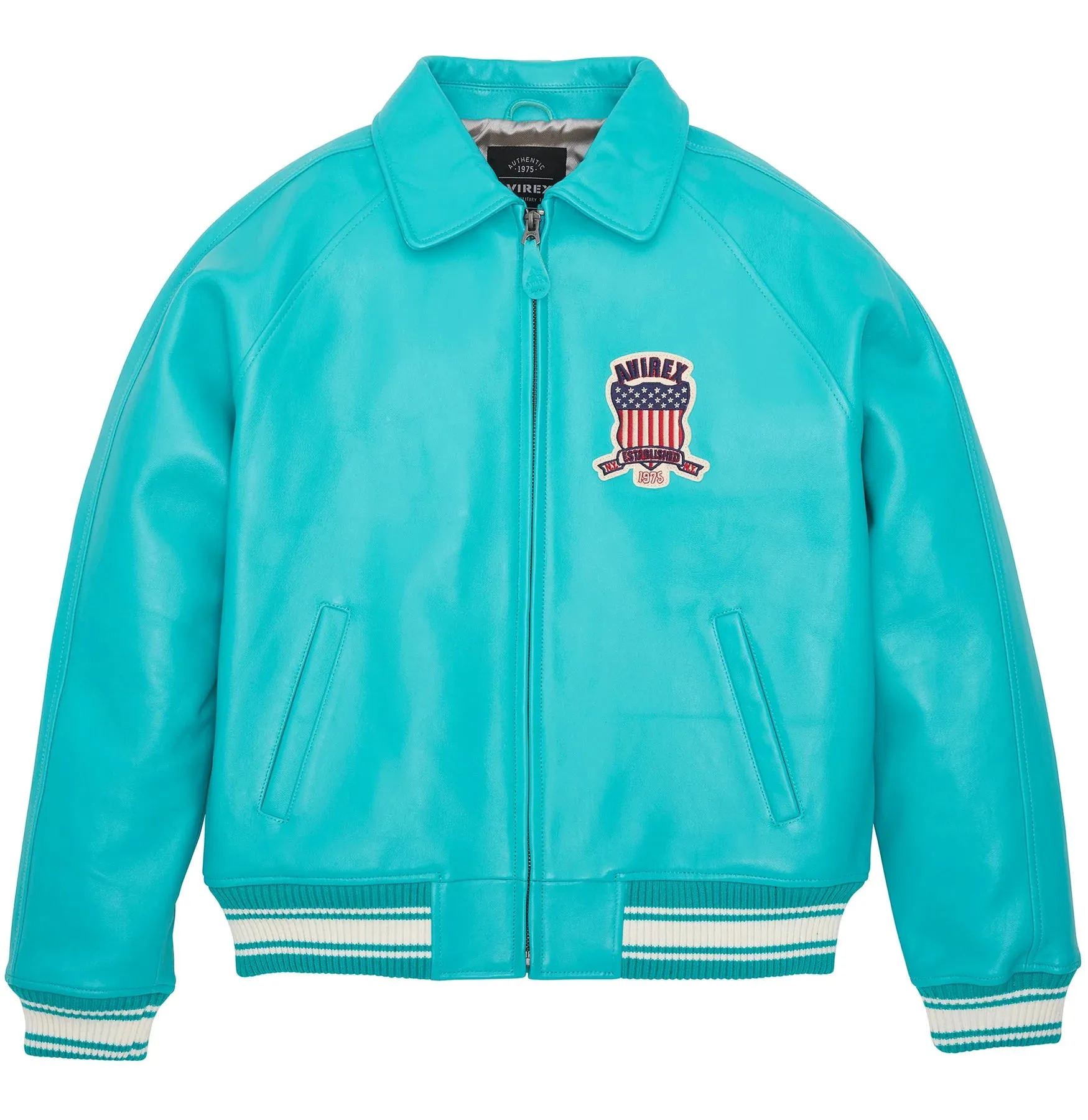 AVIREX ICON JACKET  TURQUOISE