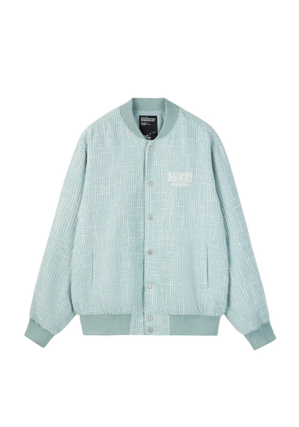 Baseball Collar Woven Jacket