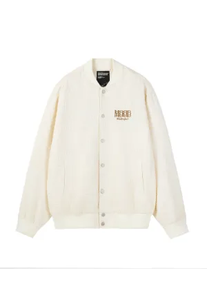 Baseball Collar Woven Jacket