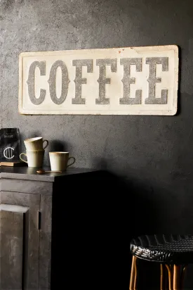 Coffee Metal Wall Art Sign