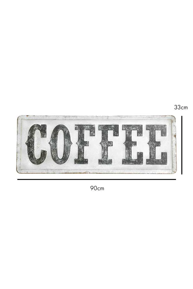 Coffee Metal Wall Art Sign