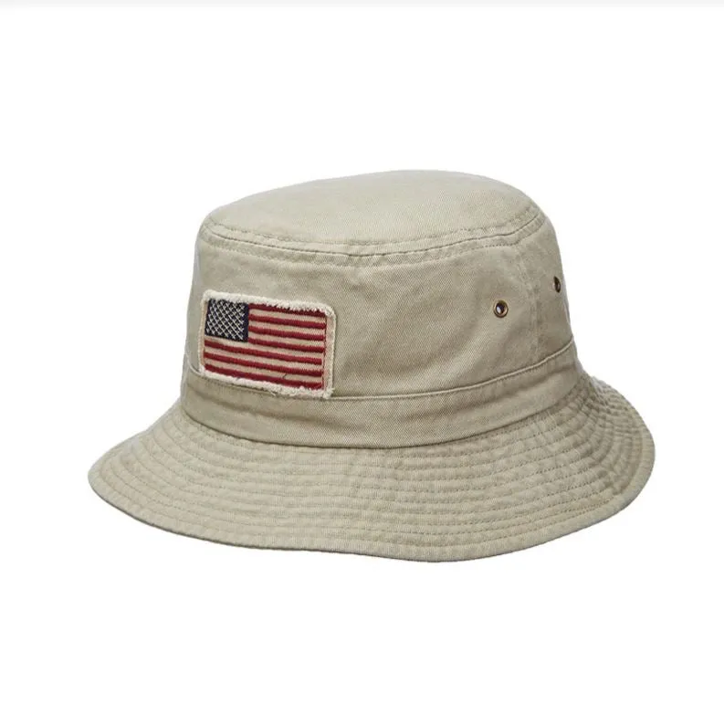 Dorfman USA Twill Bucket Hat