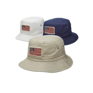 Dorfman USA Twill Bucket Hat