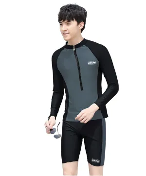 Fancydresswale Men's Full Sleeve Swimming Suit, Beach wear Quick Dry Surfing Dress, Men Full Body Swimsuit