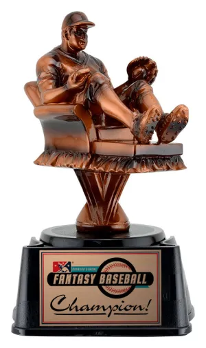 fantasy baseball base baseball resin trophy