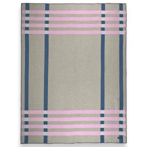 Frame Plaid Cotton Throw - Beige