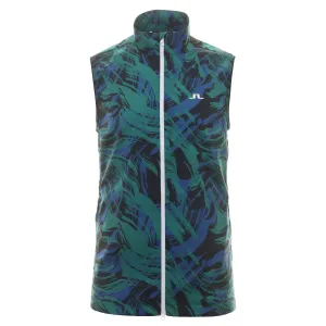 J.Lindeberg Golf Ash Light Print Packable Vest FW23