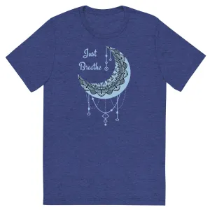 Just Breathe - Short sleeve t-shirt, comfy t-shirt, soft t-shirt, moon