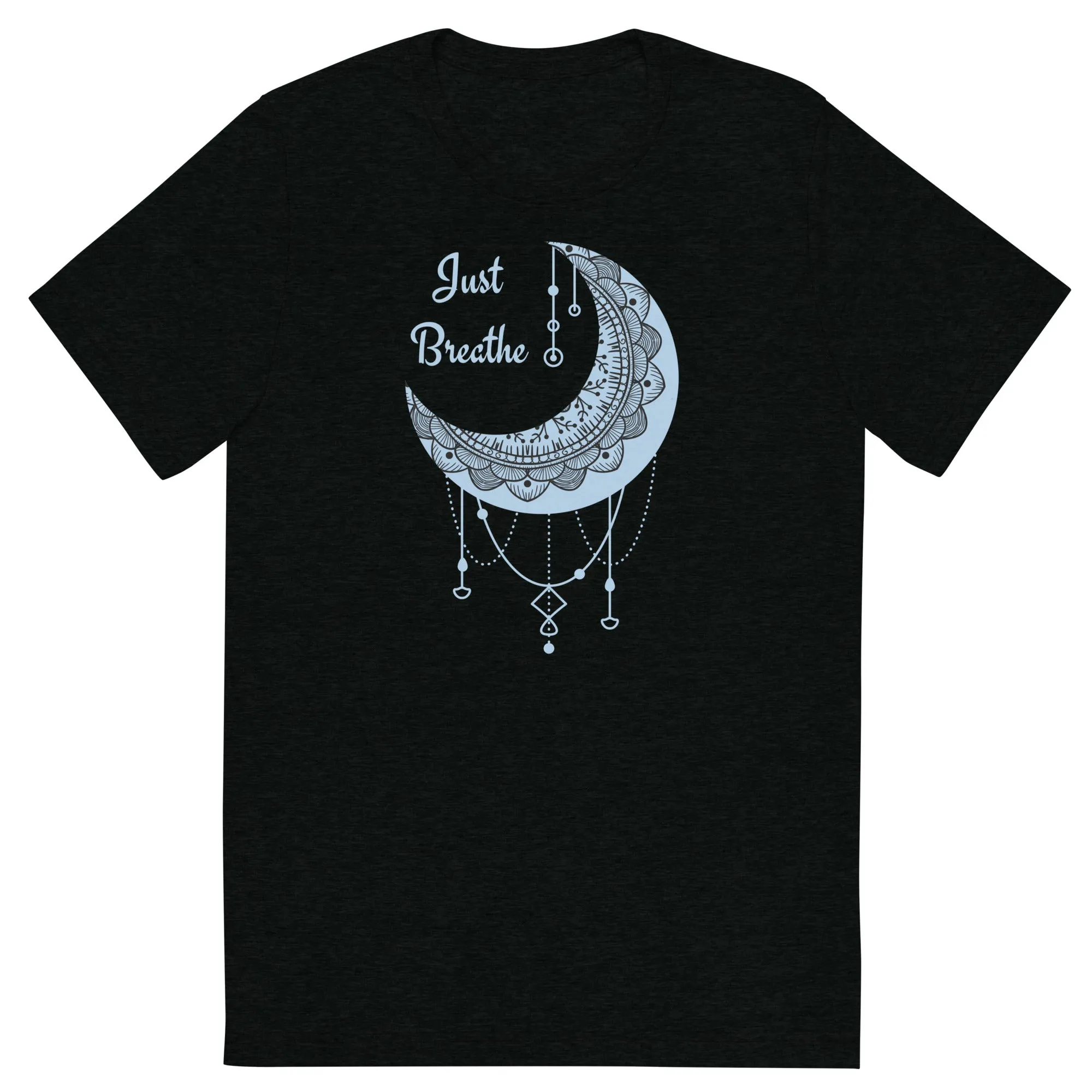 Just Breathe - Short sleeve t-shirt, comfy t-shirt, soft t-shirt, moon