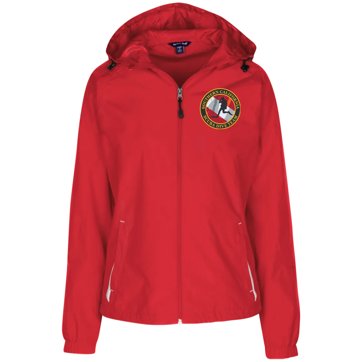 Ladies Jersey-Lined Hooded Windbreaker