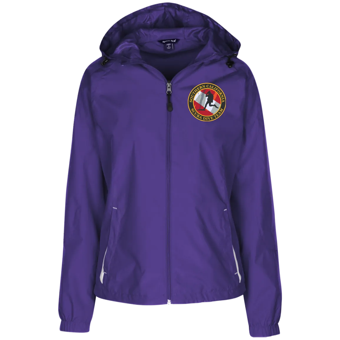 Ladies Jersey-Lined Hooded Windbreaker