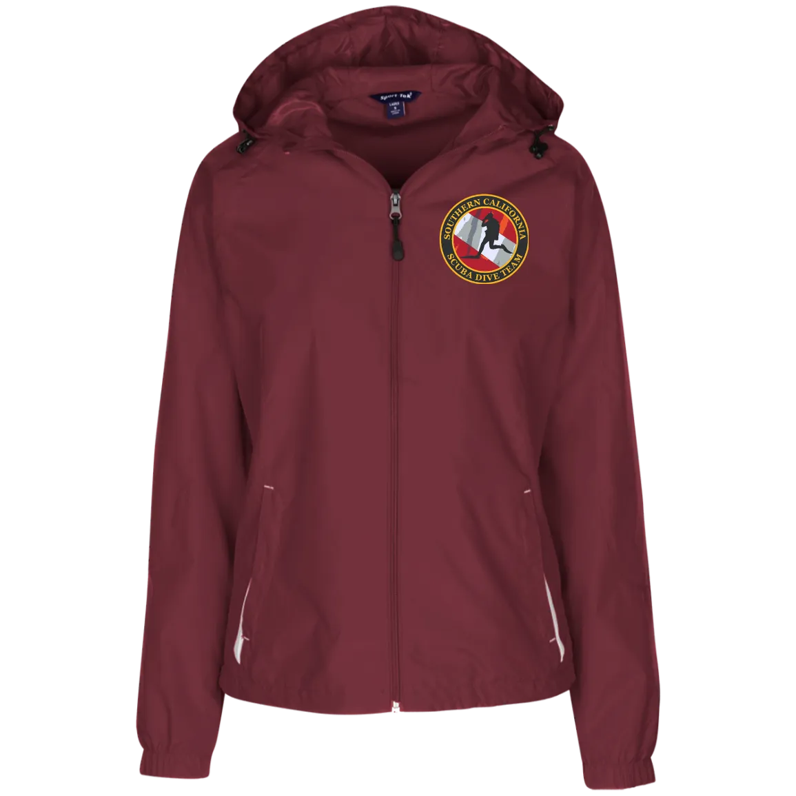 Ladies Jersey-Lined Hooded Windbreaker