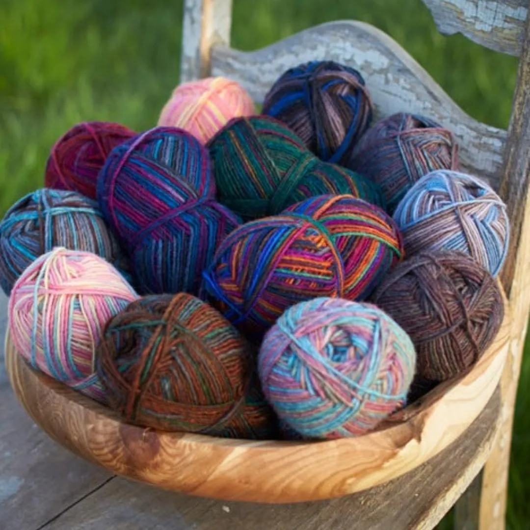 Lanaloft Handpainted Worsted Weight Yarn | 160 Yards | 100% Wool