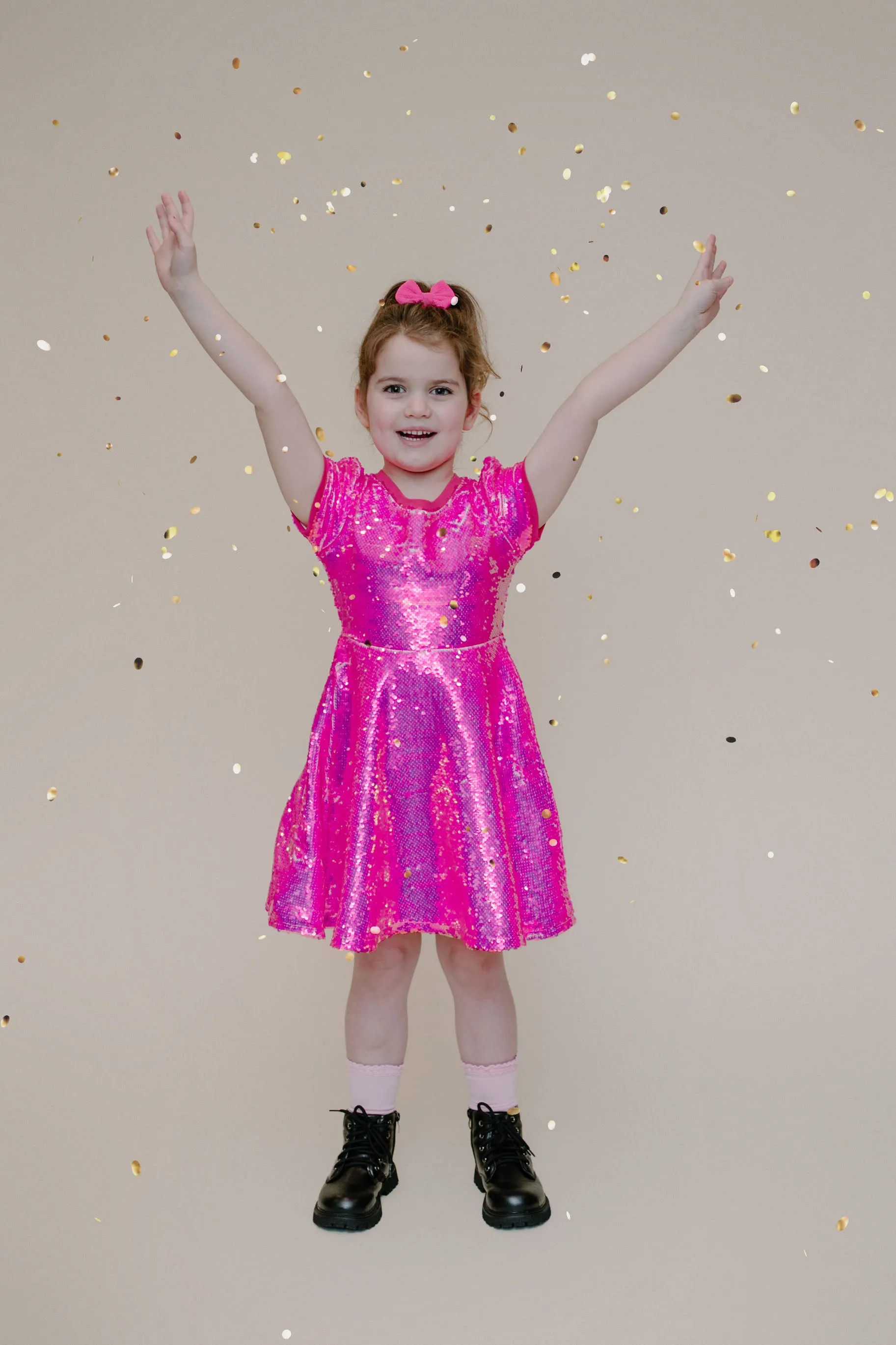 MAGENTA SPARKLE DRESS