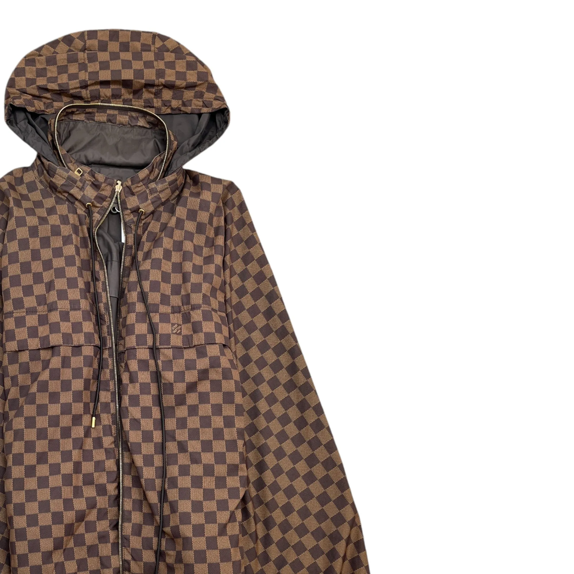 Men's Damier Reversible Windbreaker Brown Size IT 50 / L