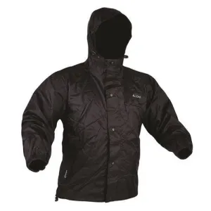 Onyx Packable Nylon Rain Jacket Black-Xlarge