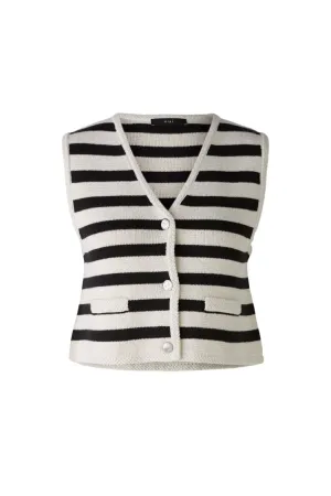 Oui - Striped Waistcoat