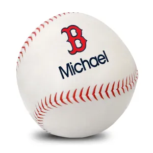 Personalized Boston Red Sox "B" Plush Baseball