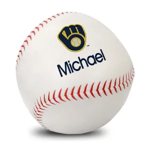 Personalized Milwaukee Brewers Plush Baseball