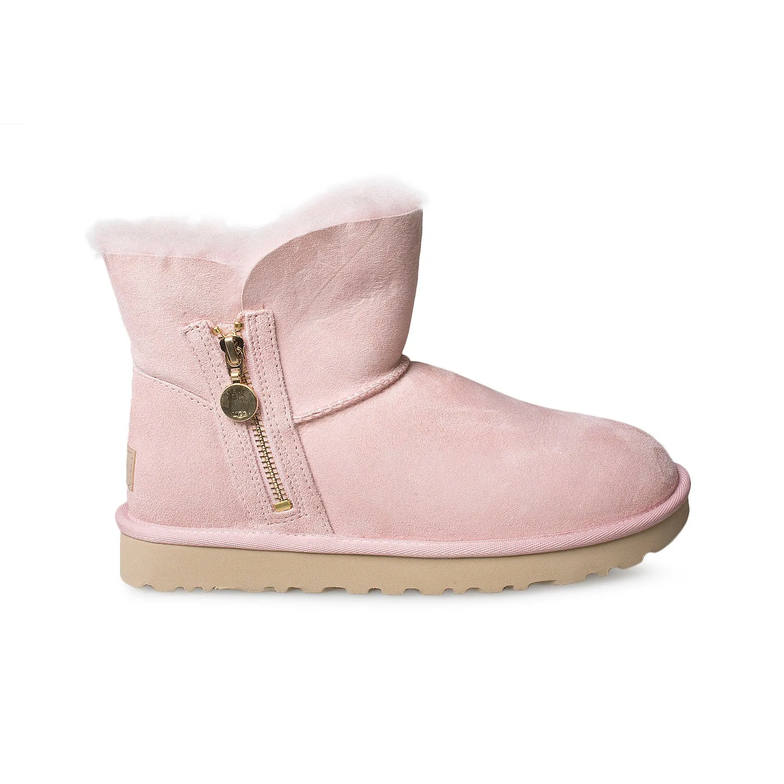 UGG Bailey Zip Mini Pink Cloud Boots - Women's