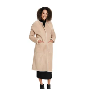 UGG Remy Reversible Shearling Mushroom Coat - Women's